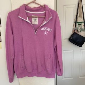 Pink crewneck Vanderbilt sweater